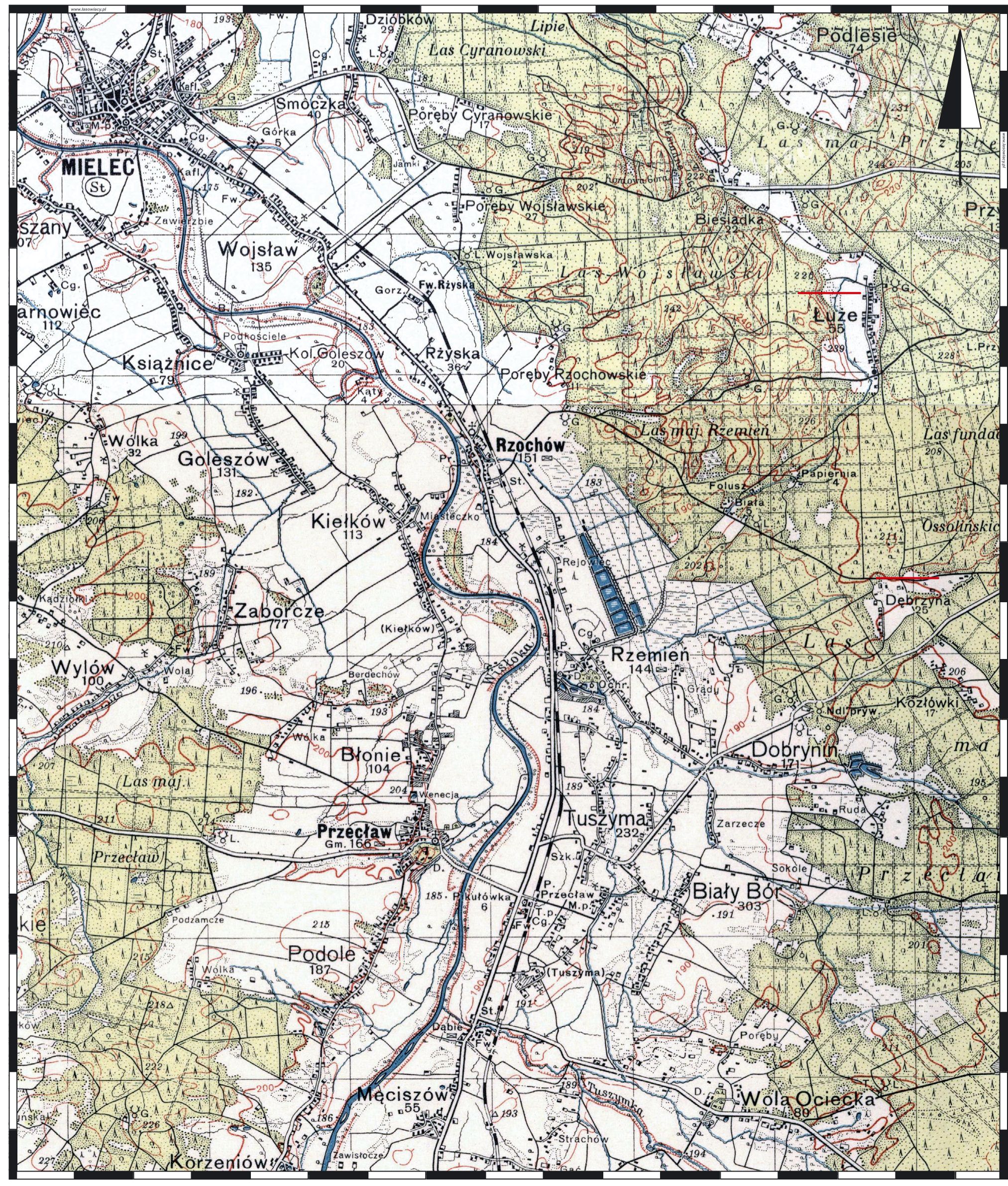 Papiernia 1895 mapa